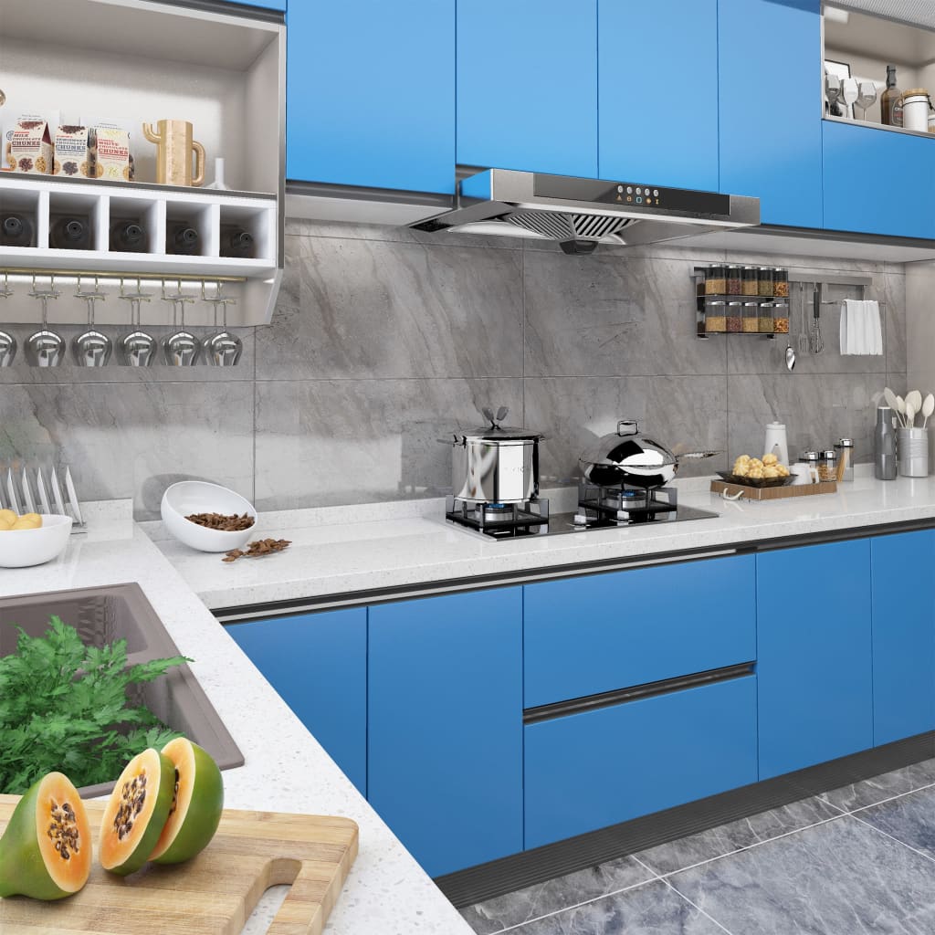 Selvklebende folie til møbler asurblå 500x90 cm PVC