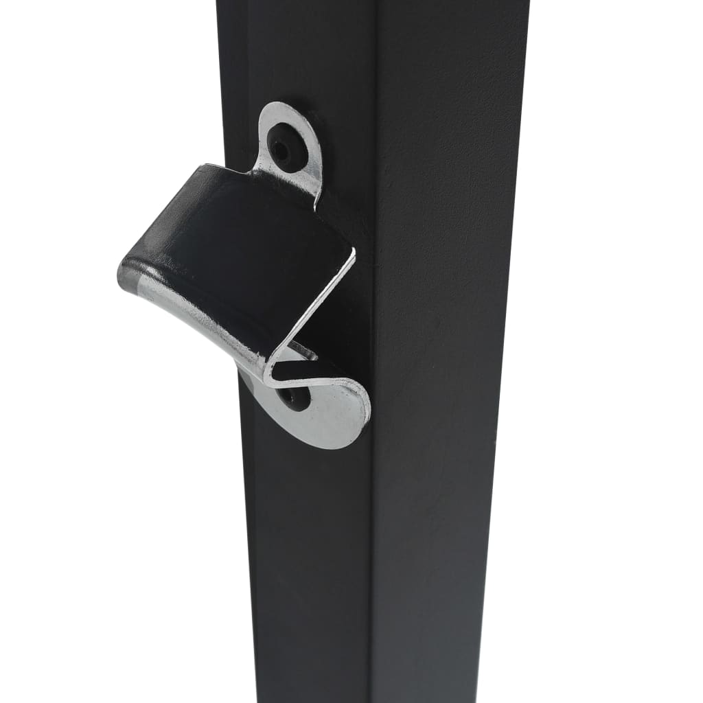 Paviljong til grilling 240x150x255 cm antrasitt stål