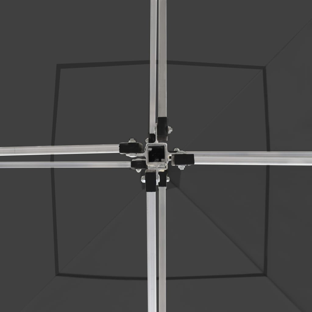 Profesjonelt foldbart festtelt aluminium 2x2 m antrasitt