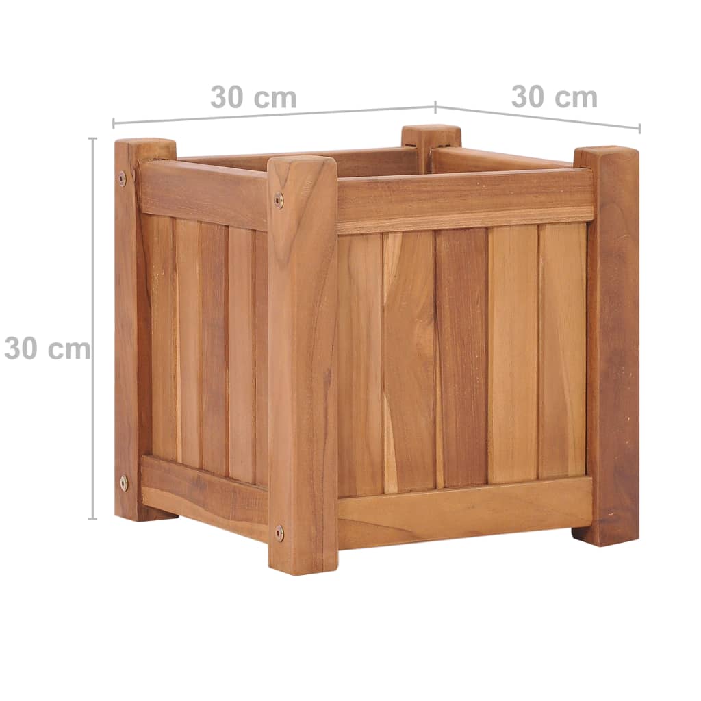 Høybed 30x30x30 cm heltre teak