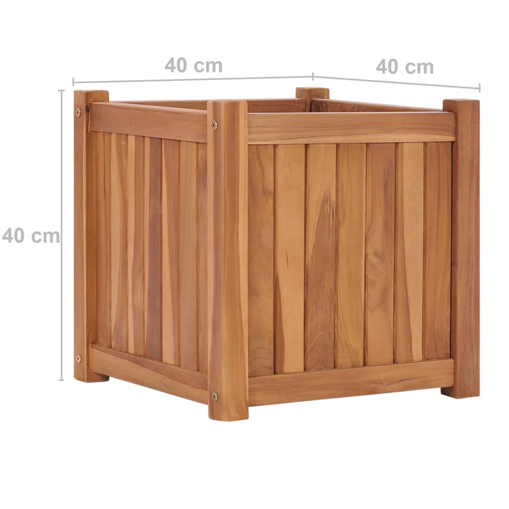 Høybed 40x40x40 cm heltre teak