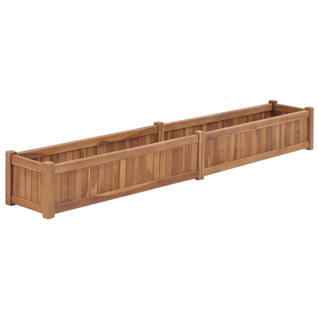 Høybed 200x30x25 cm heltre teak