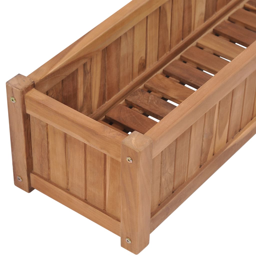 Høybed 200x30x25 cm heltre teak