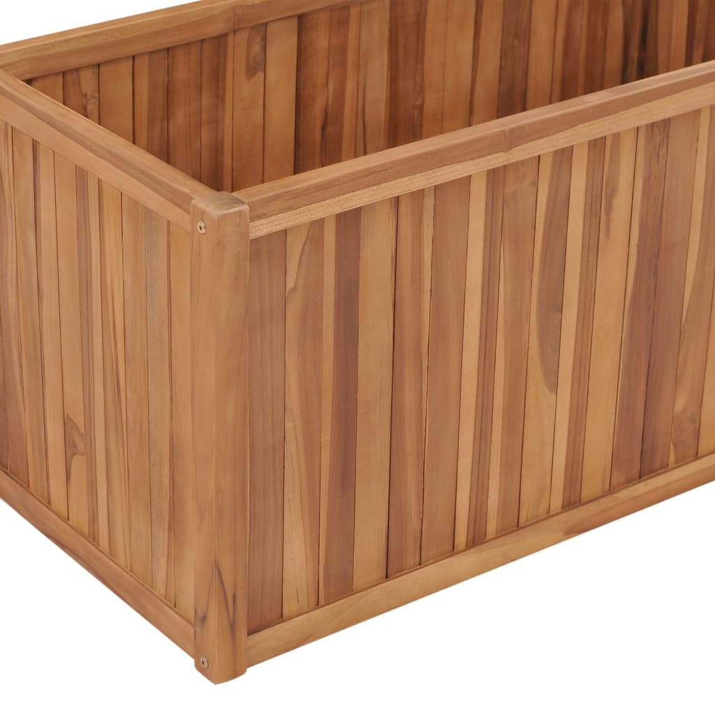 Høybed 100x50x50 cm heltre teak