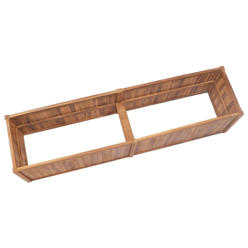 Høybed 200x50x50 cm heltre teak