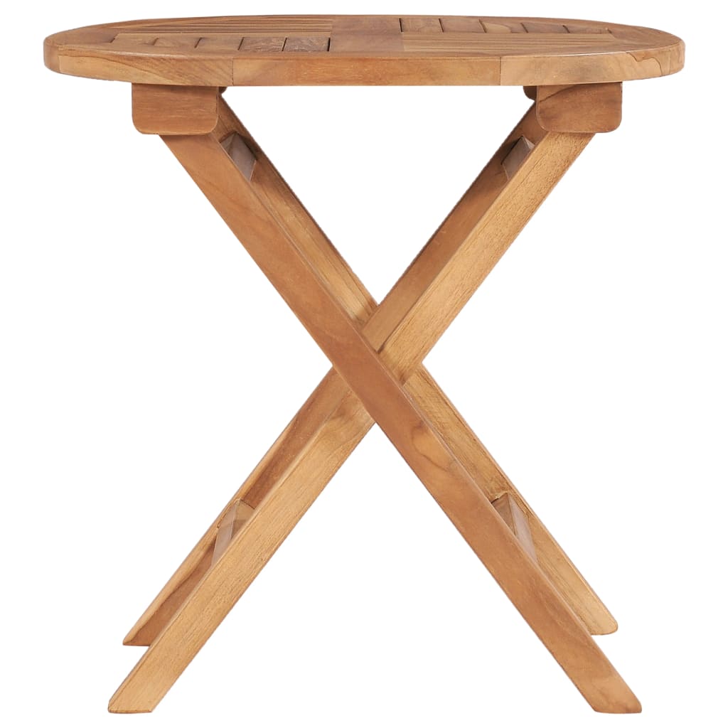 Sammenleggbart hagebord 45 cm heltre teak