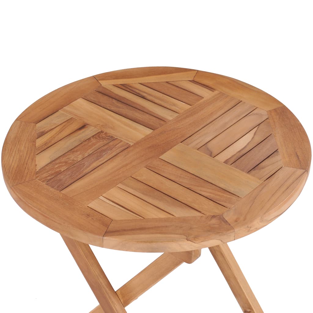 Sammenleggbart hagebord 45 cm heltre teak