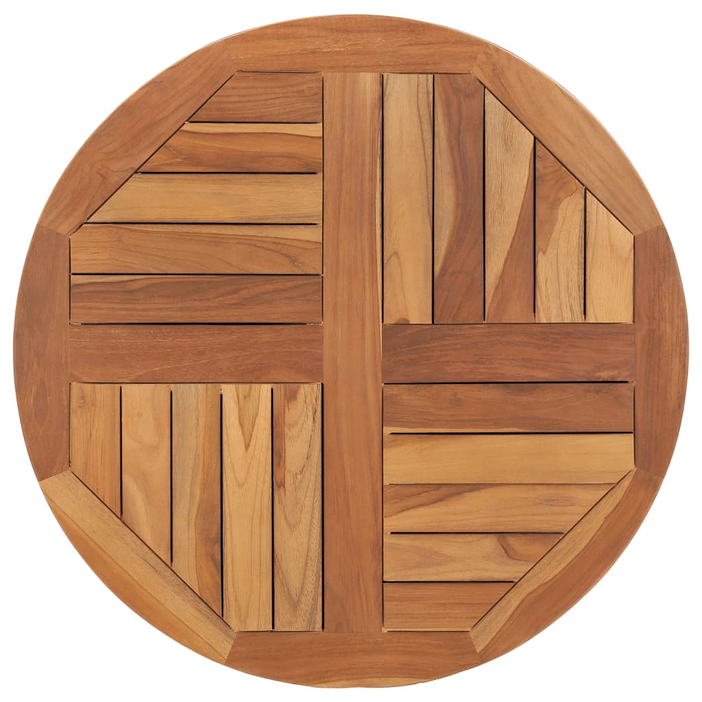 Bordplate heltre teak 2,5 cm 70 cm