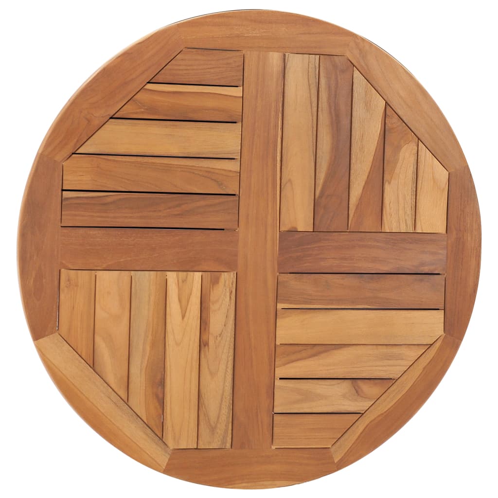 Bordplate heltre teak 2,5 cm 70 cm