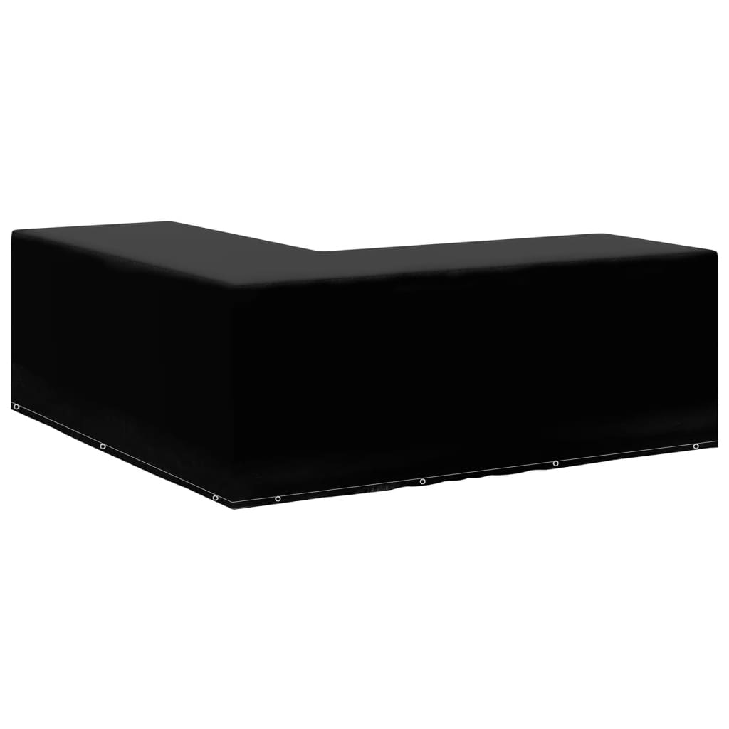 Hagemøbeltrekk L-formet 12 majler 250x250x90 cm