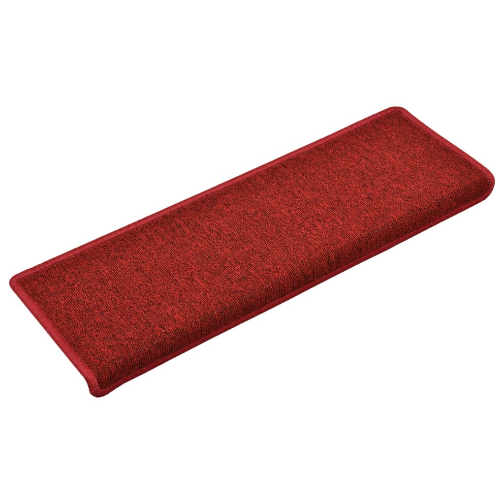 Trappetrinnstepper 15 stk 65x21x4 cm rød