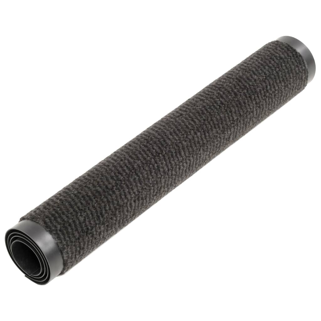 Støvkontroll dørmatter 2 stk rektangulær tuftet 40x60 cm svart