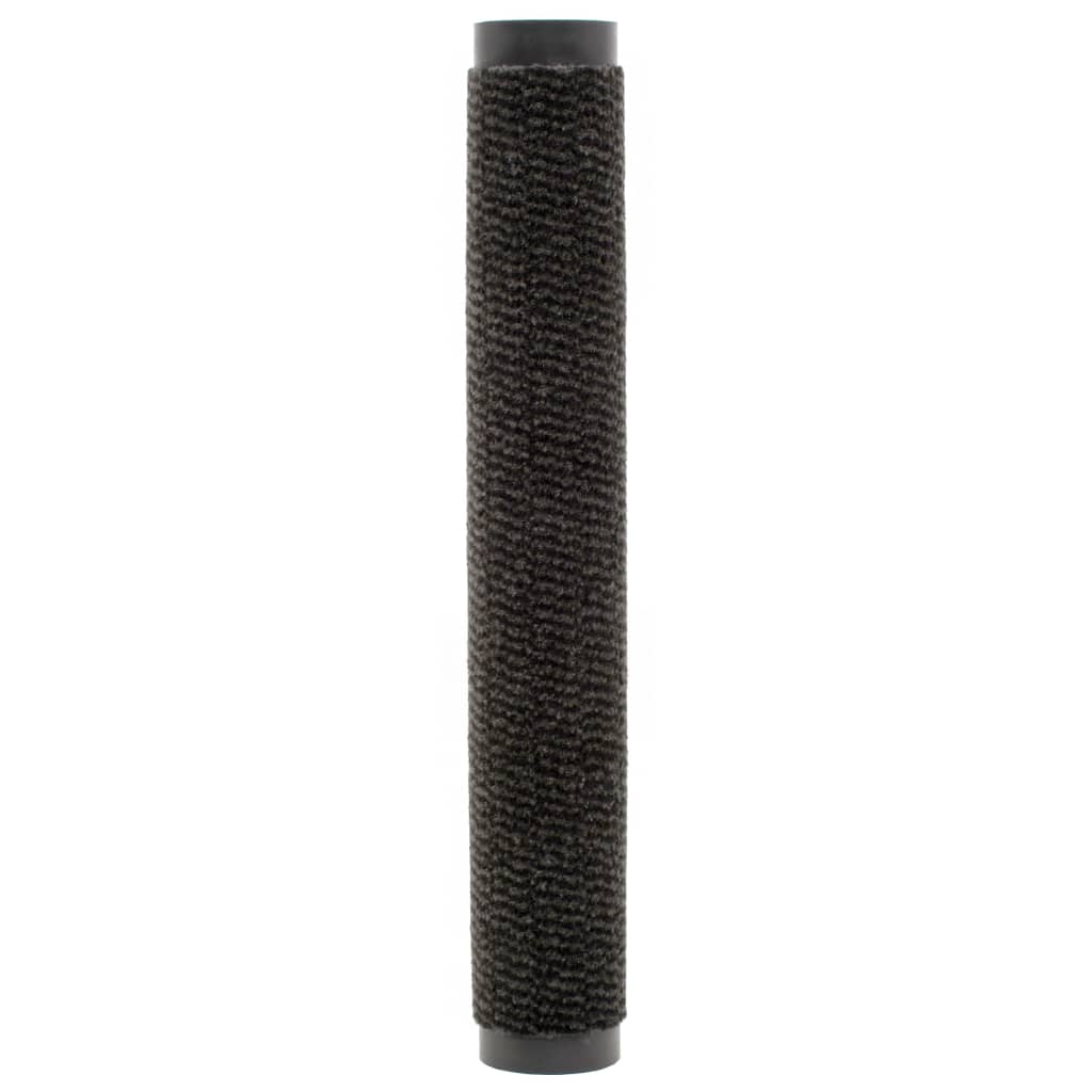 Støvkontroll dørmatter 2 stk rektangulær tuftet 40x60 cm svart