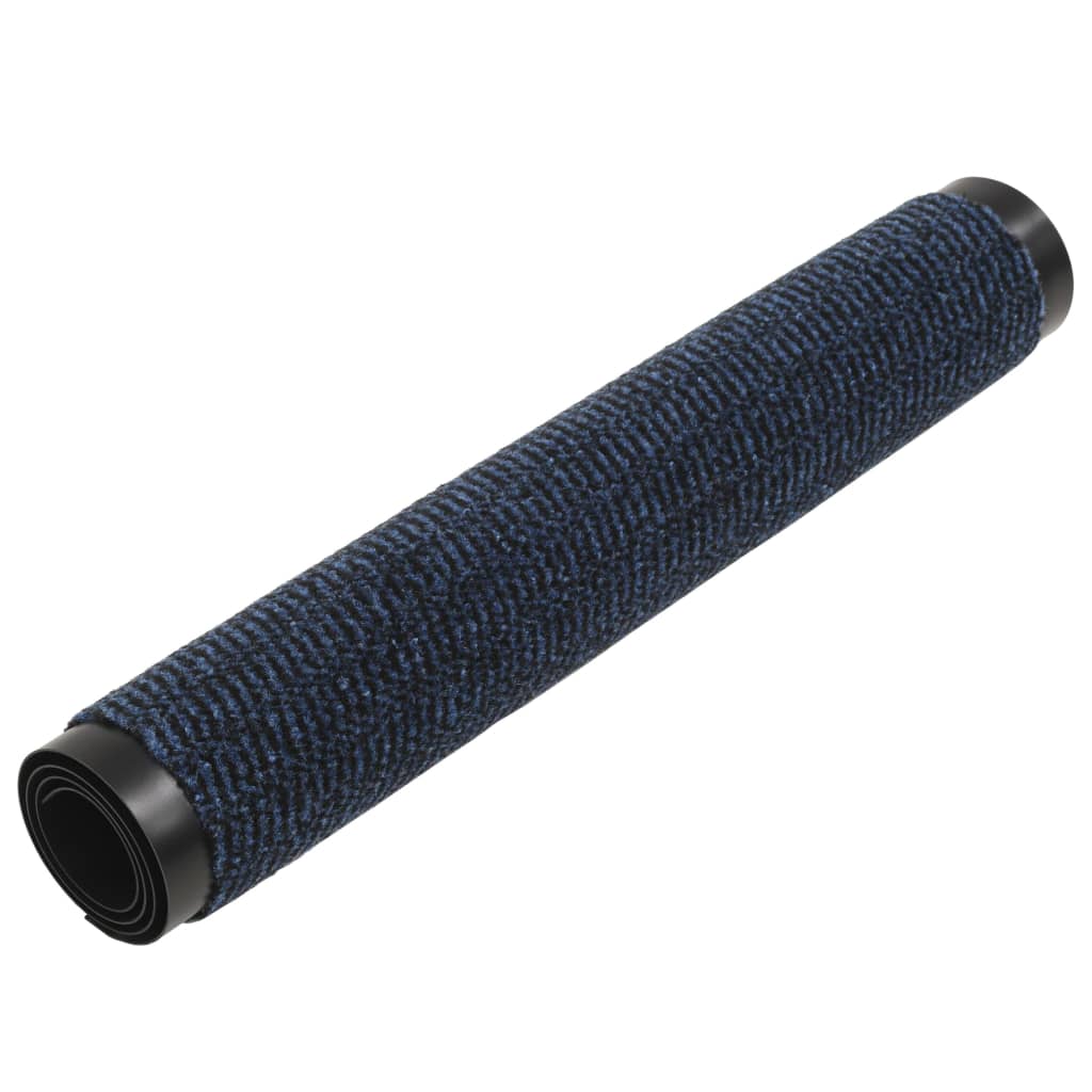 Støvkontroll dørmatter 2 stk rektangulær 90x150 cm blå