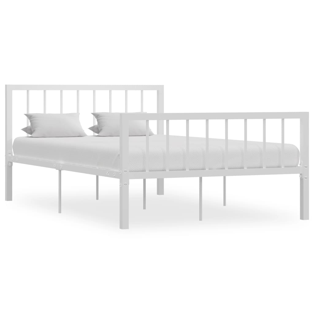 Sengeramme hvit metall 120x200 cm