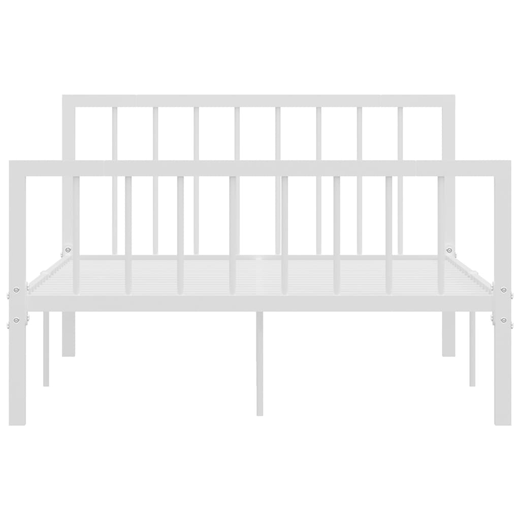 Sengeramme hvit metall 120x200 cm