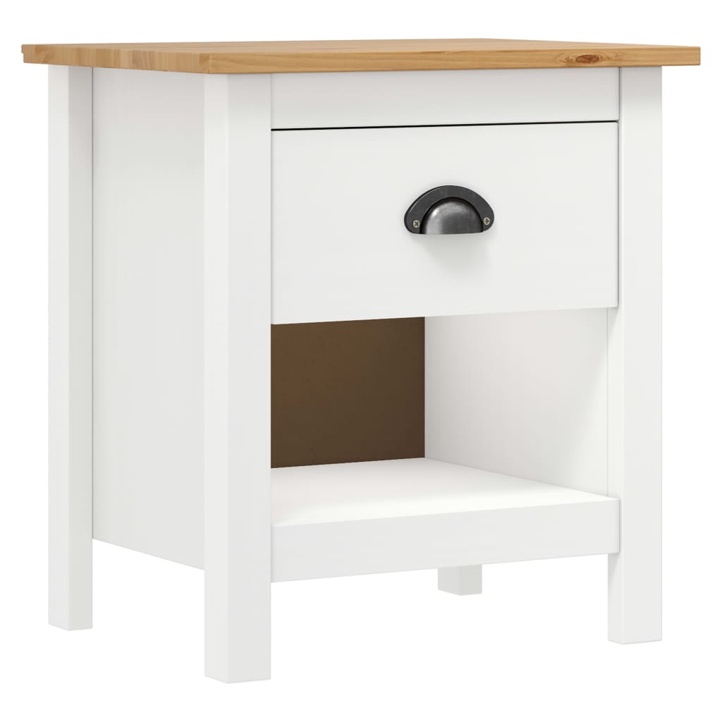 Nattbord 2 stk Hill 46x35x49,5 cm heltre furu