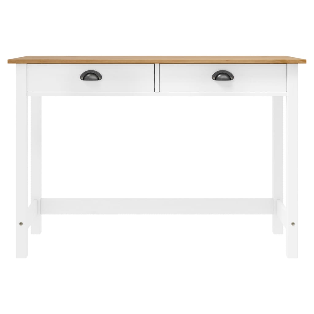 Konsollbord Hill med 2 skuffer 110x45x74 cm heltre furu