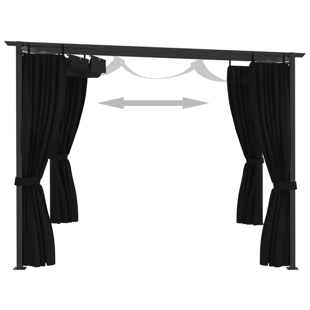 Paviljong 4x3 m antrasitt