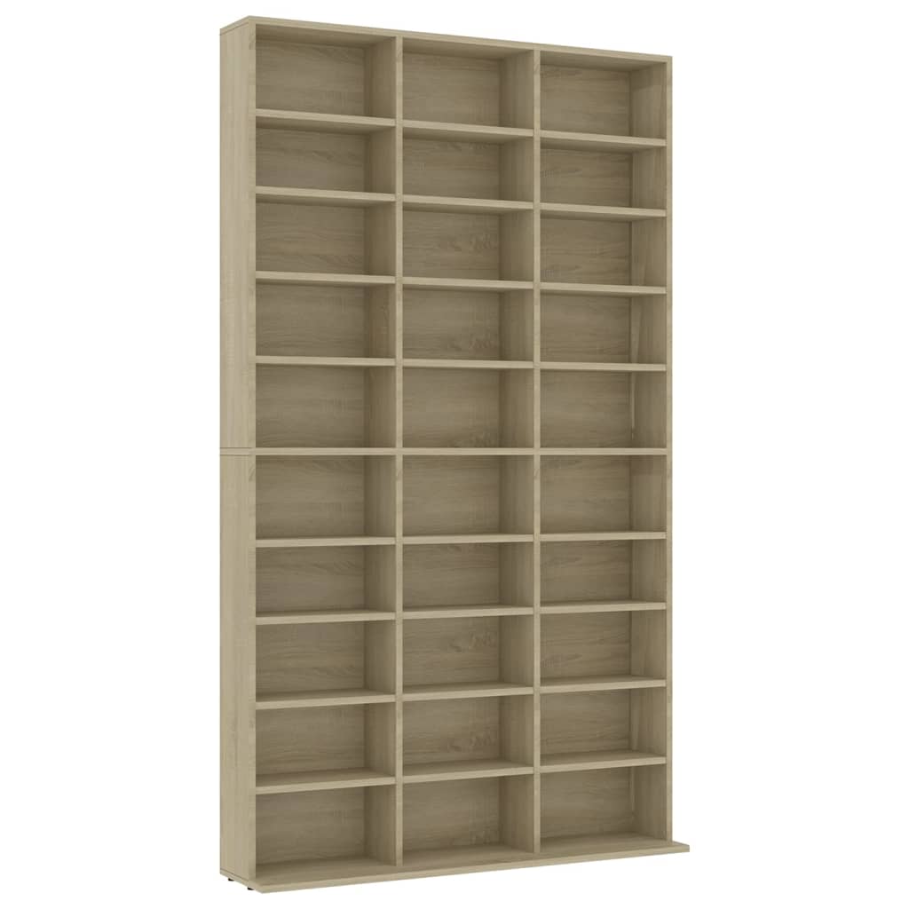 CD-skap sonoma eik 102x16x177,5 cm sponplate