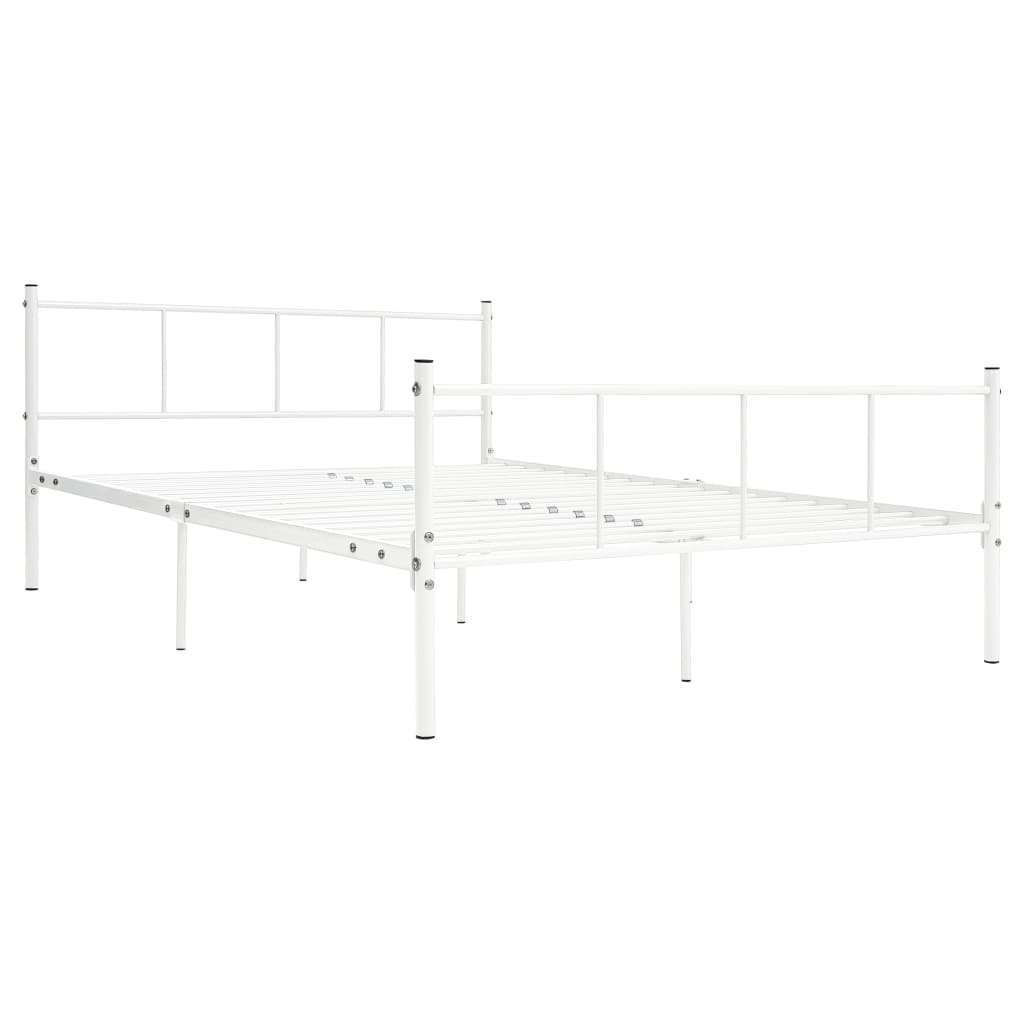 Sengeramme hvit metall 120x200 cm