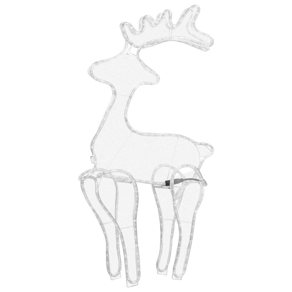 Reinsdyr julepynt med netting 306 LED 60x24x89cm