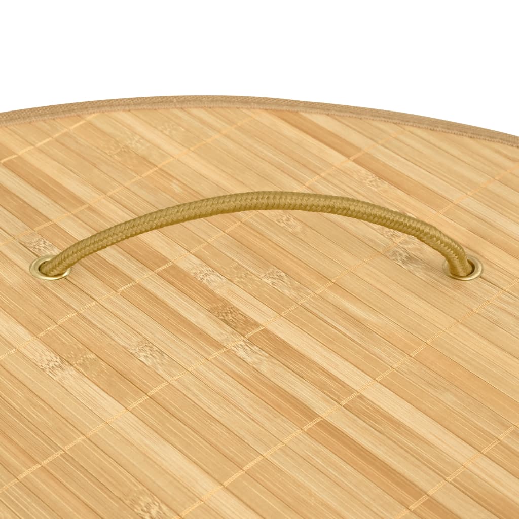 Skittentøyskurv til hjørne bambus 60 L