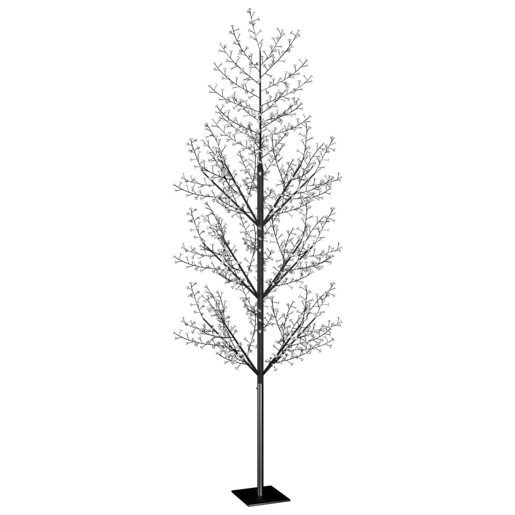 Juletre 1200 lysdioder blått lys kirsebærblomst 400 cm