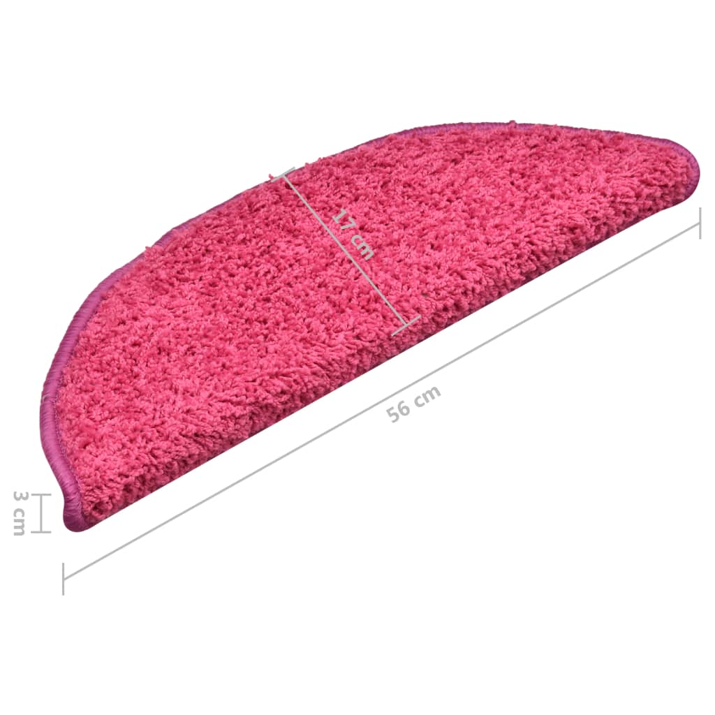 Trappetrinnstepper 15 stk rosa 56x17x3 cm