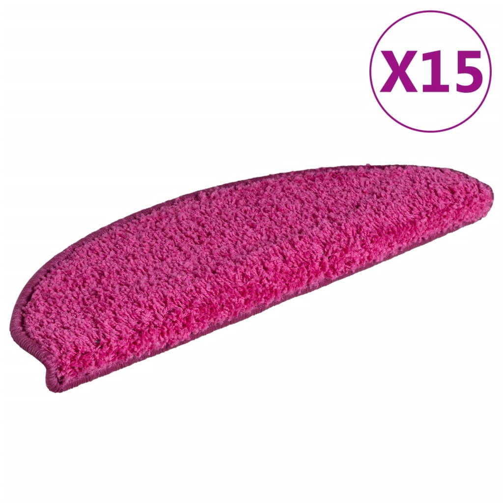 Trappetrinnstepper 15 stk rosa 65x21x4 cm