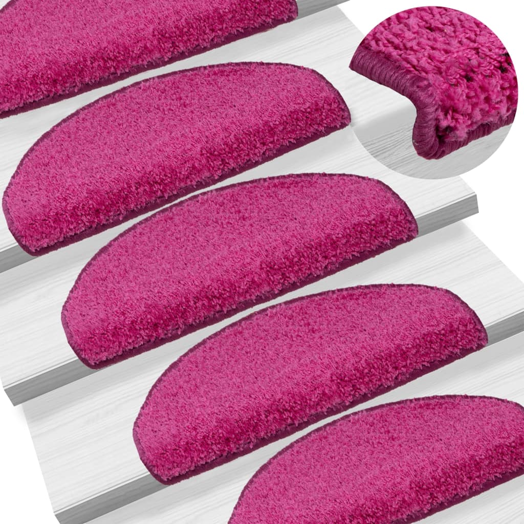 Trappetrinnstepper 15 stk rosa 65x21x4 cm