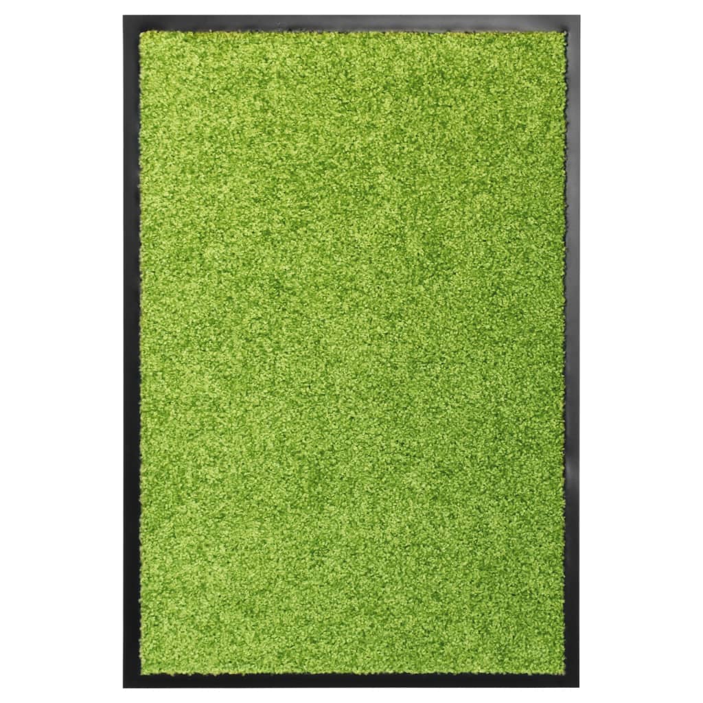 Dørmatte vaskbar grønn 40x60 cm