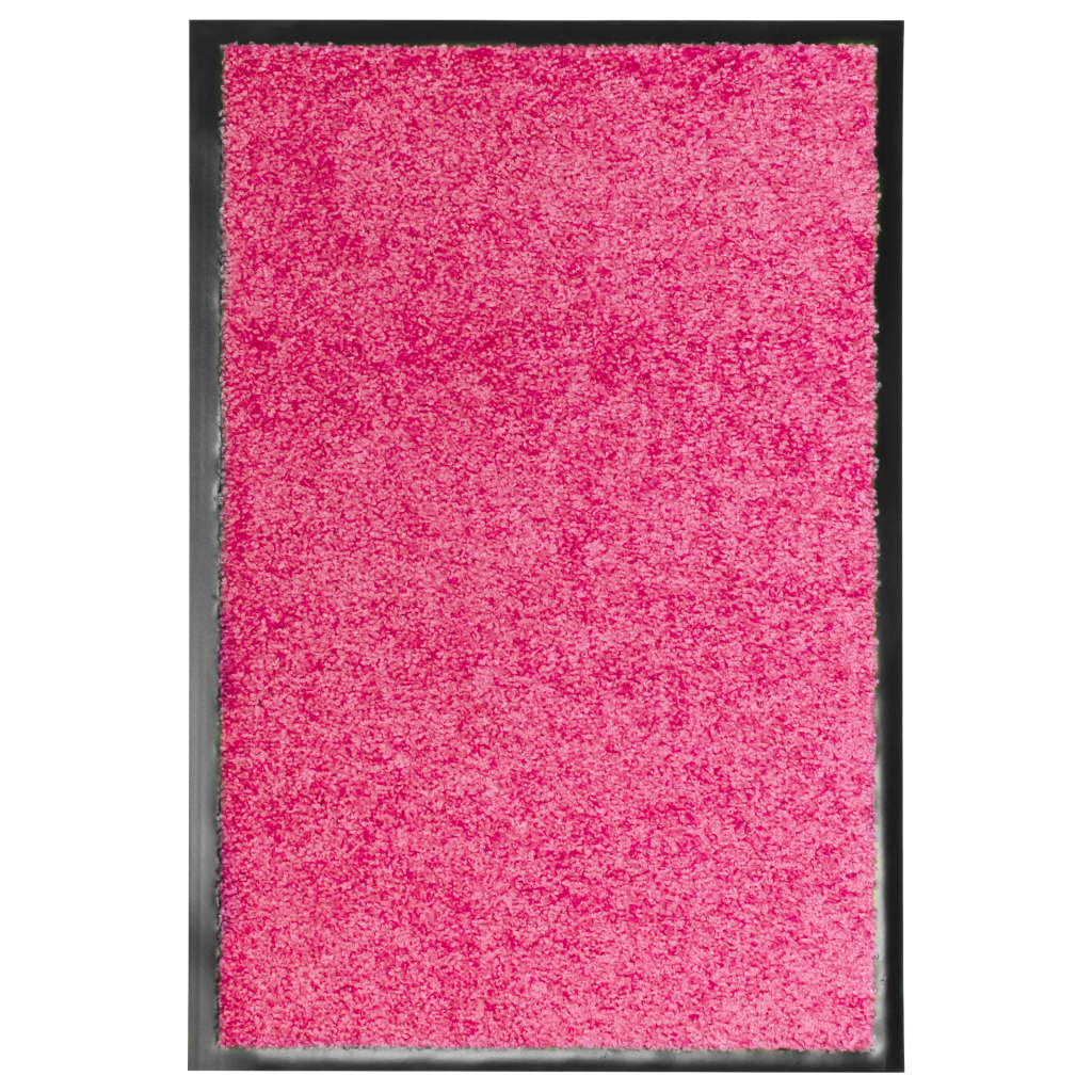 Dørmatte vaskbar rosa 40x60 cm