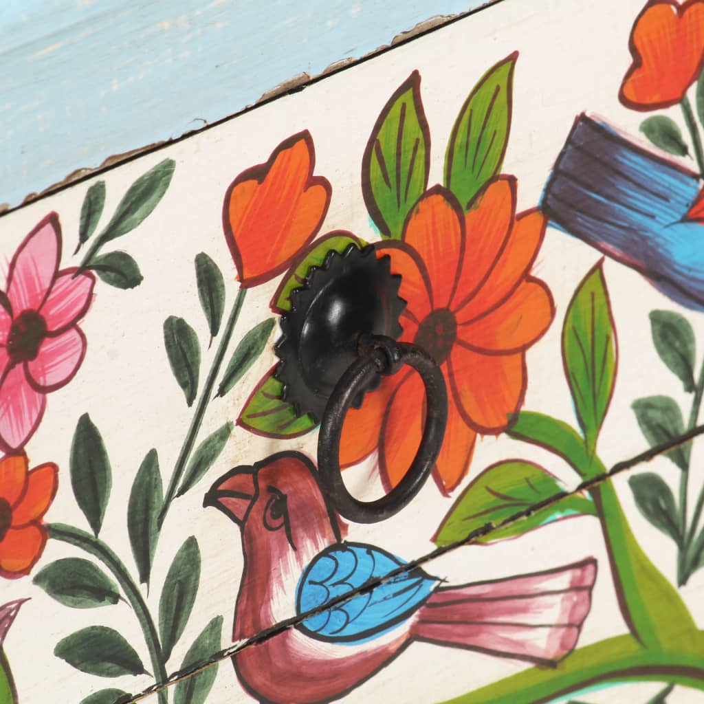 Håndmalt nattbord 40x30x50 cm heltre mango