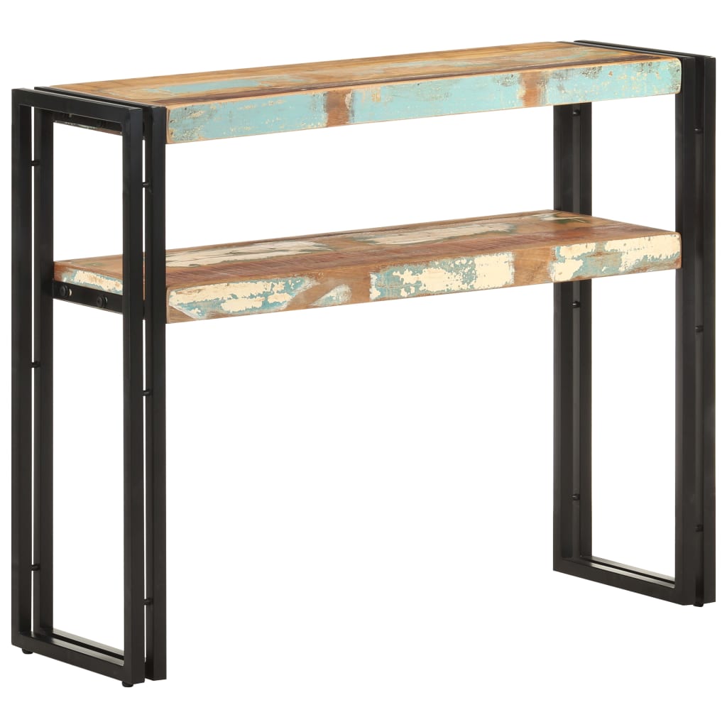 Konsollbord 90x30x75 cm gjenvunnet heltre