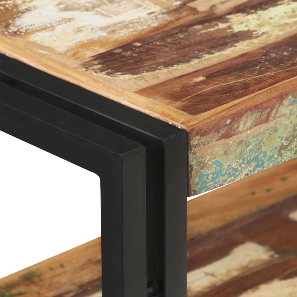 Konsollbord 90x30x75 cm gjenvunnet heltre