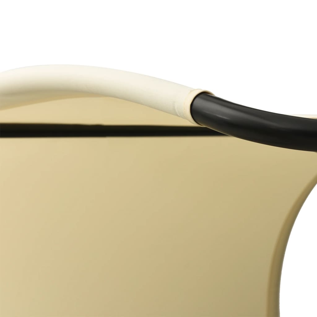 Dobbel solseng med solskjerm textilene kremhvit