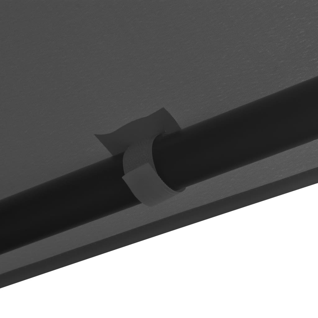 Paviljong 3x3 m antrasitt stoff og stål 180 g/m²