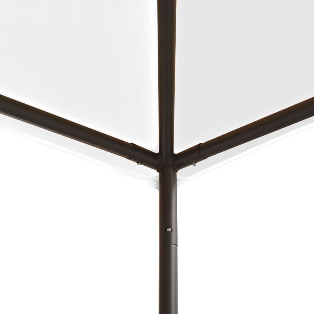 Paviljong 3x3x2,9 m hvit 180 g/m²