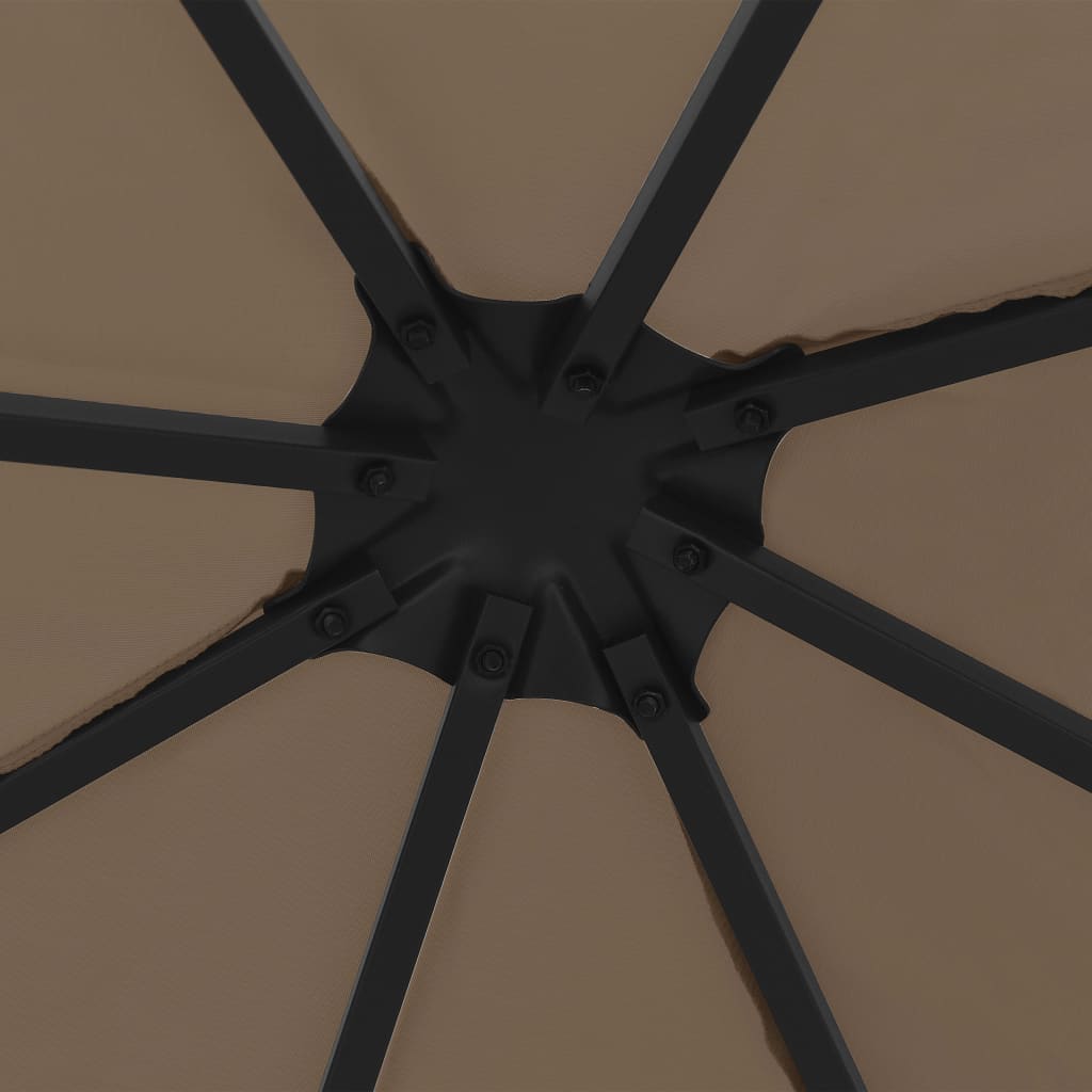 Paviljong 3x3 m gråbrun