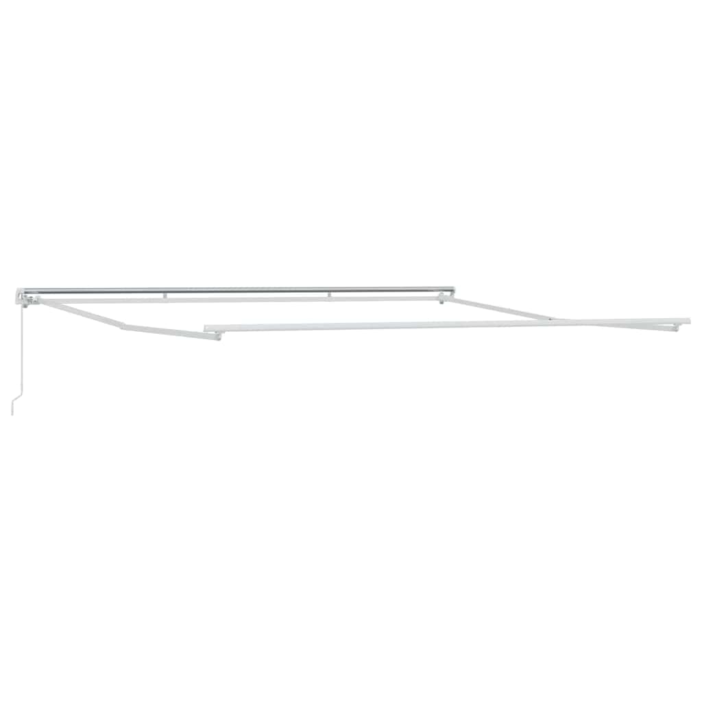 Markise Manual Hvit 4,5 × 3,5 m Metall