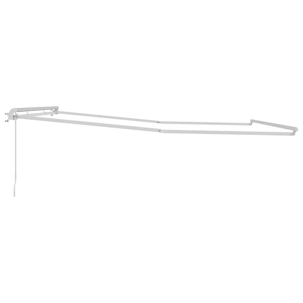 Markise Manual Hvit 4,5 × 3,5 m Metall