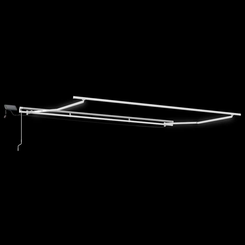 Markise med Hvit 4,5 × 3 m Metall
