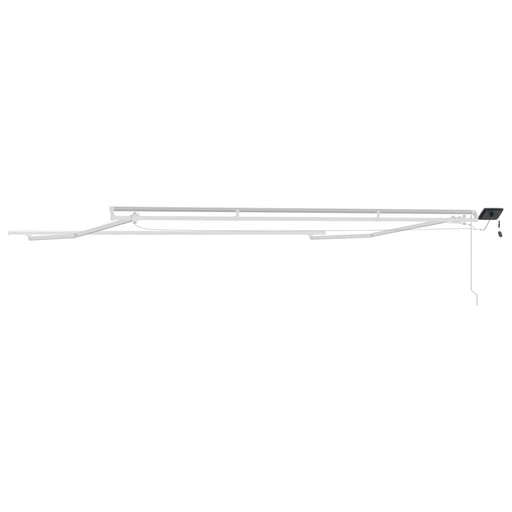 Markise med Hvit 4,5 × 3 m Metall