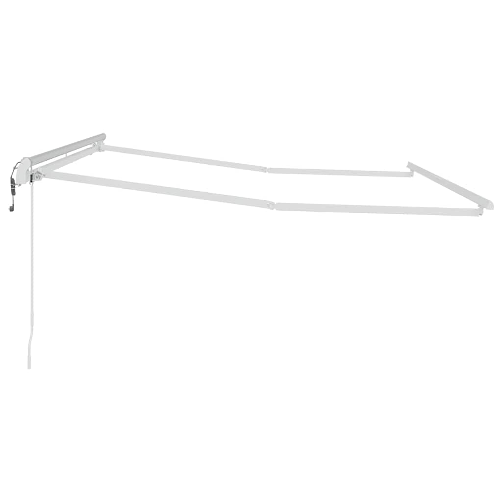 Markise Manual Hvit 3 x 2,5 m Metall