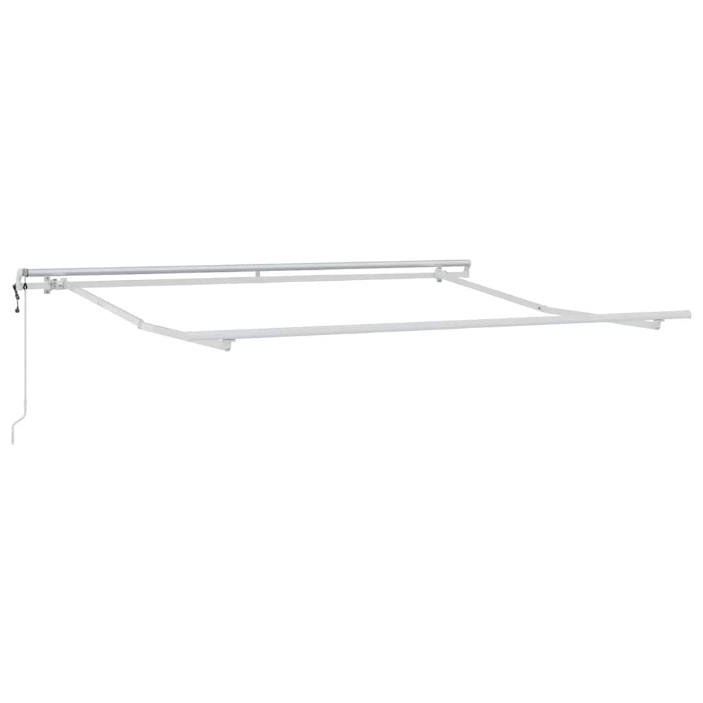 Markise Manual Hvit 3,5 x 2,5 m Metall