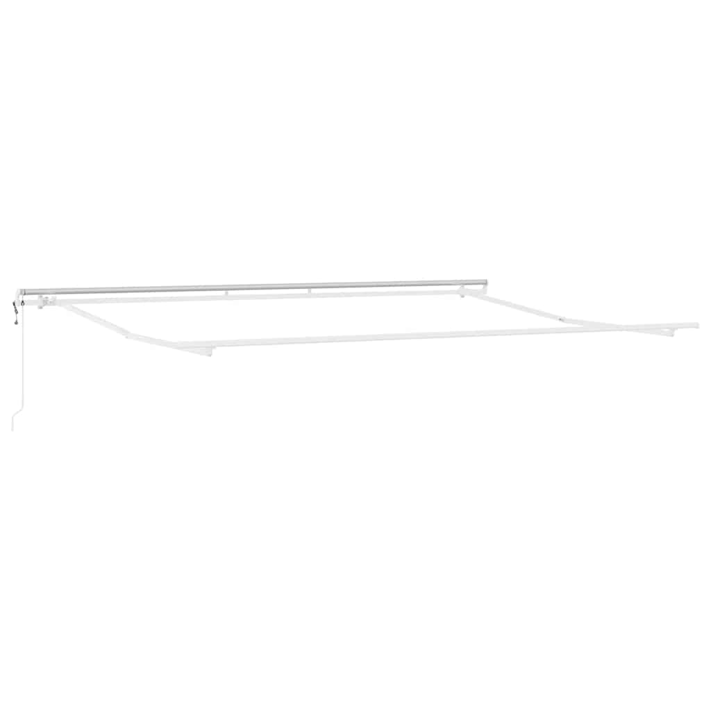 Markise Manual Hvit 4,5 × 3 m Metall