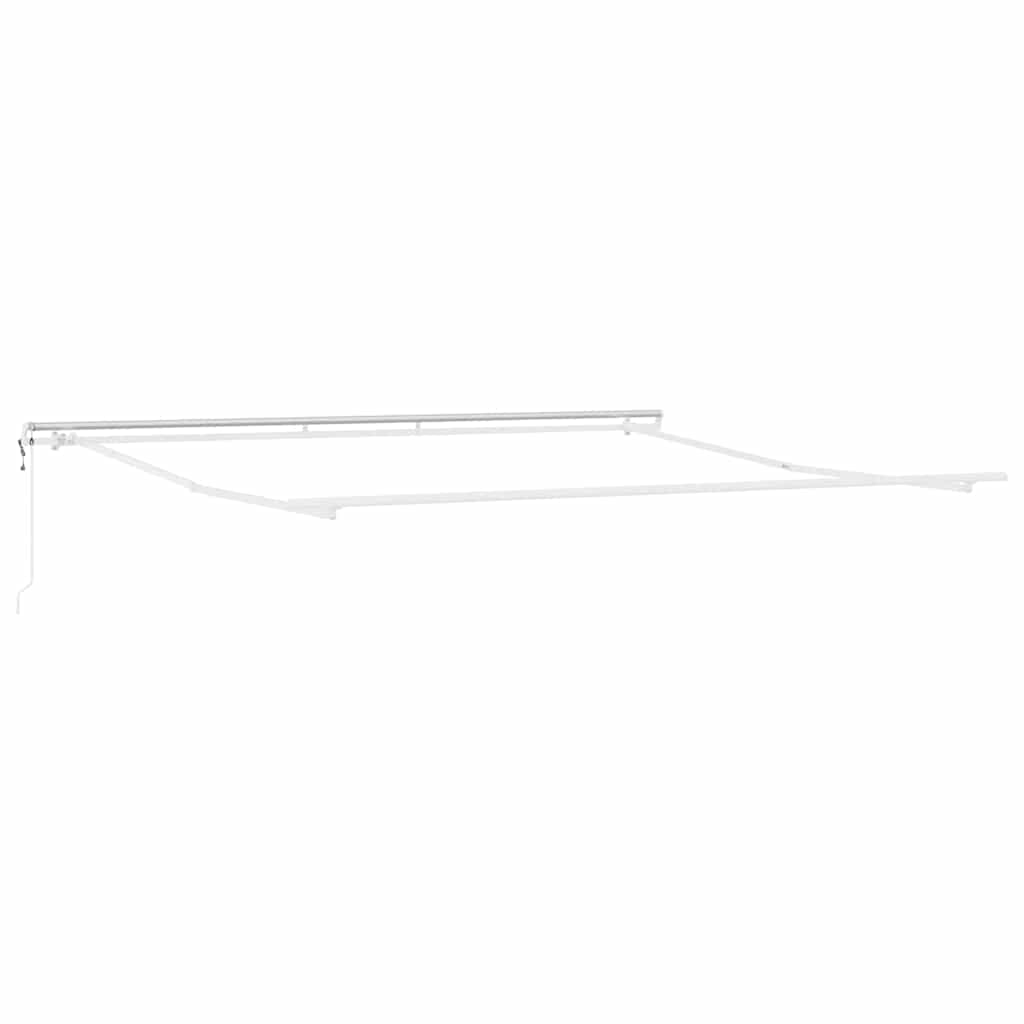 Markise Hvit 4,5 × 3,5 m Metall
