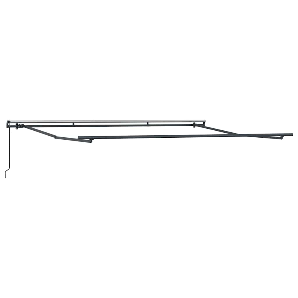 Markise Manual Antrasitt 4 × 3 m Metall