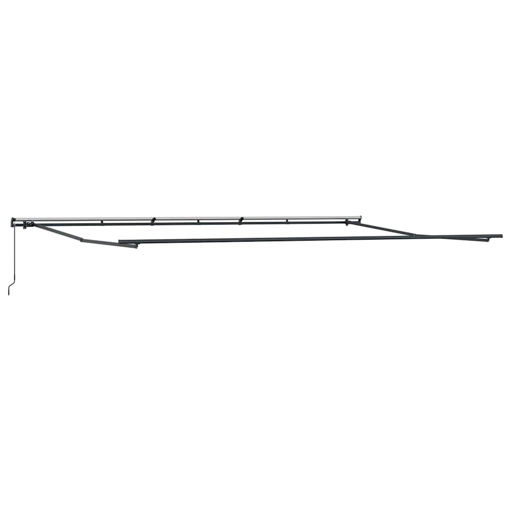 Markise Manual Antrasitt 6 x 3 m Metall